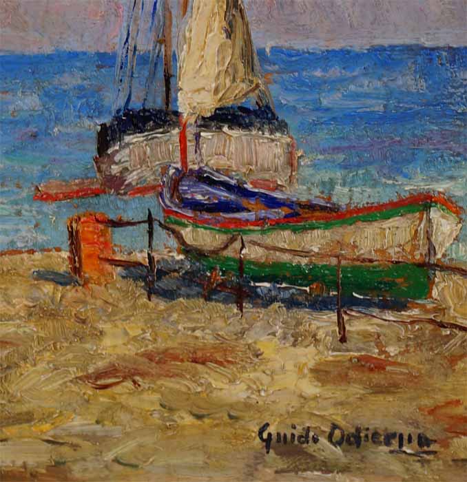 Moderne Kunst Guido Odierna italienischer Maler 1913 1991 verzeichnet